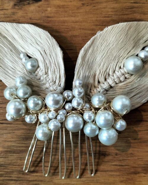 Peineta Dos Hojas Crudo