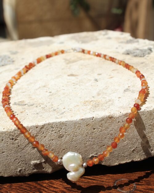 Collar Ágata Cornalina