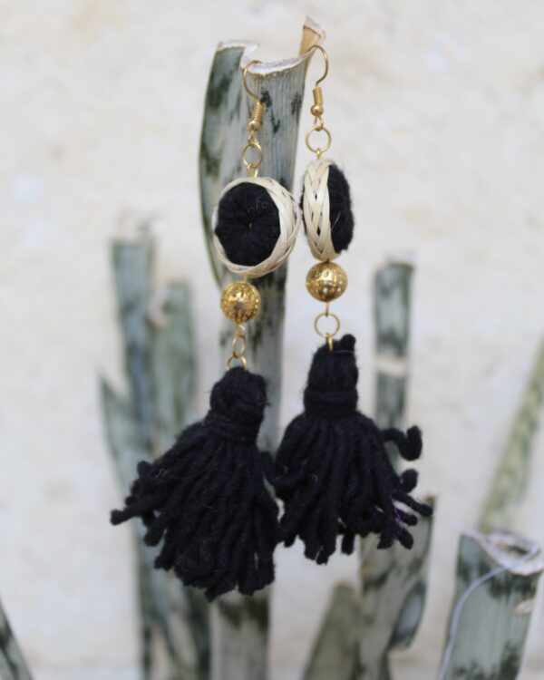 Aretes Rodetes Negros - Image 2