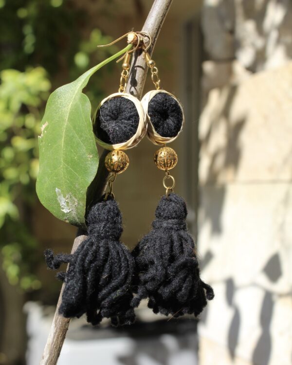 Aretes Rodetes Negros