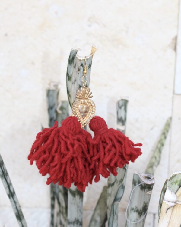Aretes Corazón Oaxaqueño - Image 2