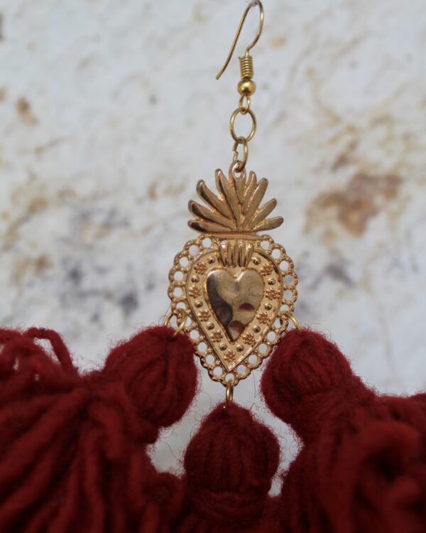 Aretes Corazón Oaxaqueño - Image 3