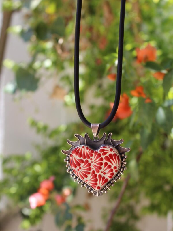 Collar Corazón Talavera MED - Image 7