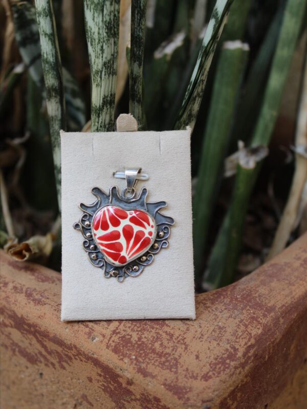 Dije/Collar Corazón Talavera CH - Image 7