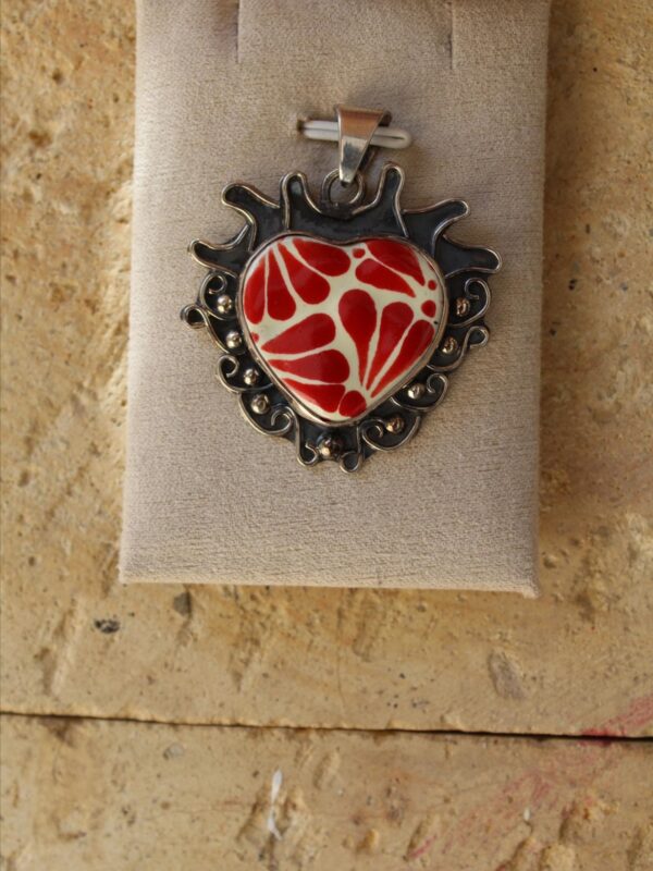 Dije/Collar Corazón Talavera CH - Image 9