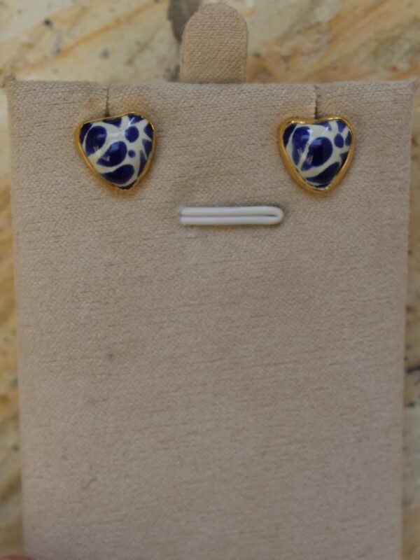 Aretes Chapa de Oro Corazón - Image 4