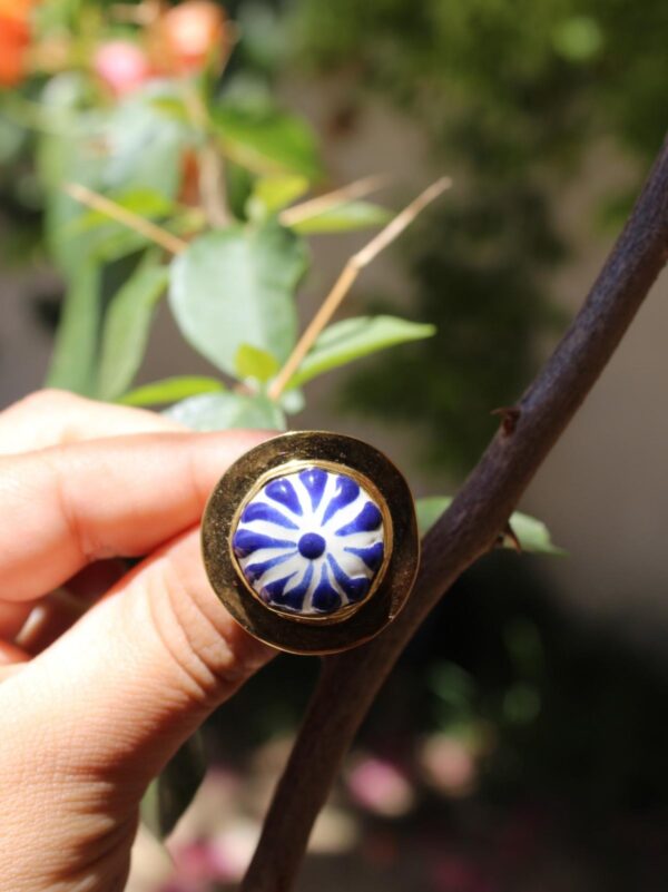 Anillo Redondo Chapa de Oro