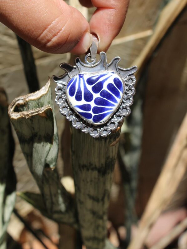 Dije/Collar Corazón Talavera CH - Image 5