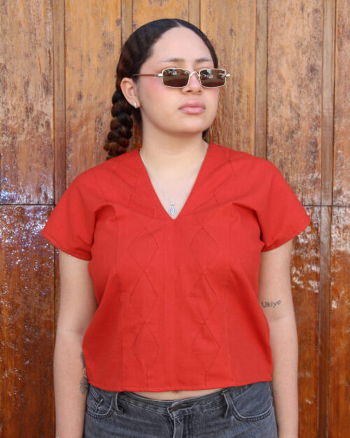 Crop Top Rombo Chedrón