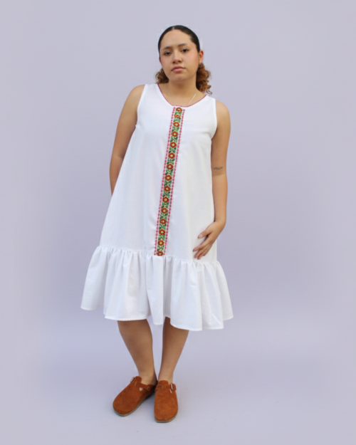 Vestido Chaquira Blanco