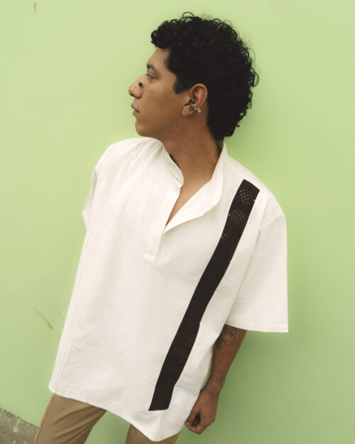 Camisa Manta Empuntado Café