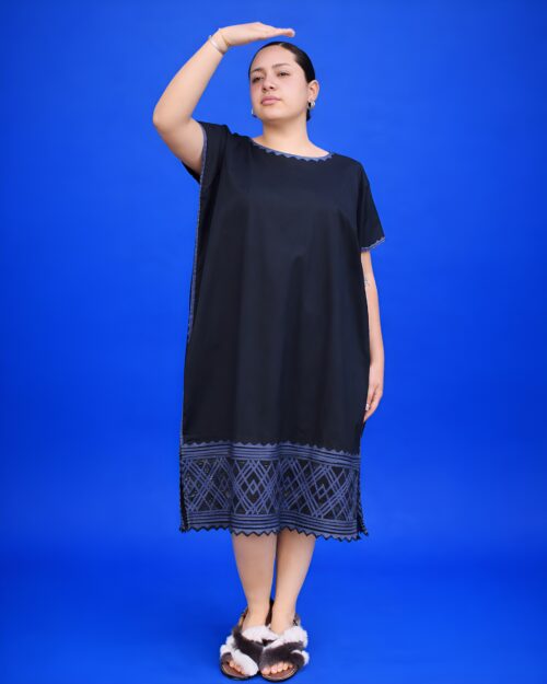 Vestido Popelina Negro