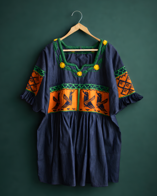 Blusa Mezclilla Colibrí Naranja