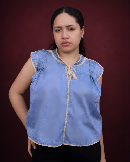 Blusa Sirena Azul Beige