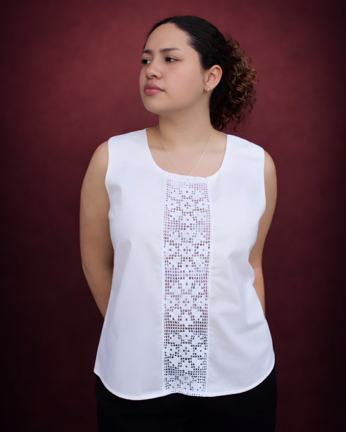Blusa Tejida Blanca
