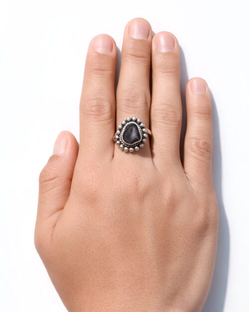 Anillo Geodita Circular Cuerda