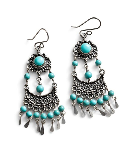 Aretes Filigrana Plata Tres Niveles