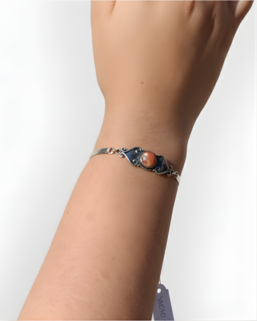 Brazalete Plata Con Opalo