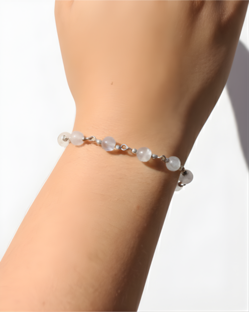 Pulsera Eslabones Piedra Luna
