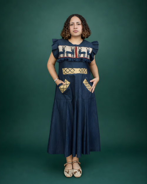 Vestido Mezclilla Venados Beige