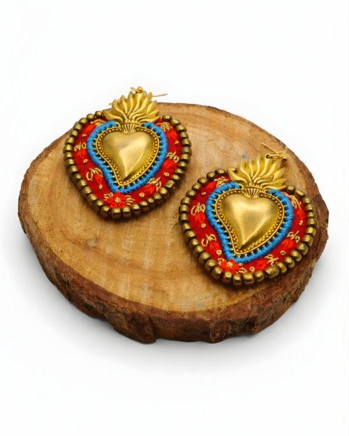 Aretes Corazón de Milagros