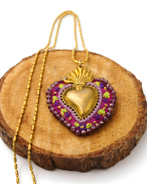 Collar Corazón Milagros