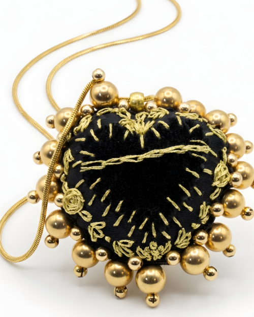 Collar Corazón Milagro Relleno